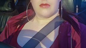 FaceTime POV Domme in a Push Up Bra Smoking While Driving on Bumpy Roads