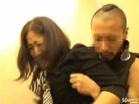 Japanese Housewife Fucked Raw in Elevator - Lewd Encounter