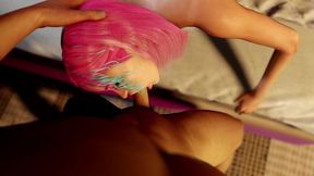 threesome with two sexy party girls in pov