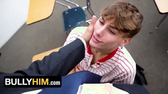 Dirty Talking Teacher Jax Thirio Barebacks Twink Cyrus Stark in Detention