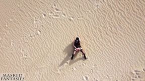 This MILF Masturbates Her Pussy in a Huge, Secluded Desert Landscape While a Drone Watches Her Closely