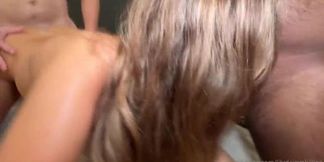 Gangbang with busty Lily Phillips swallowing loads