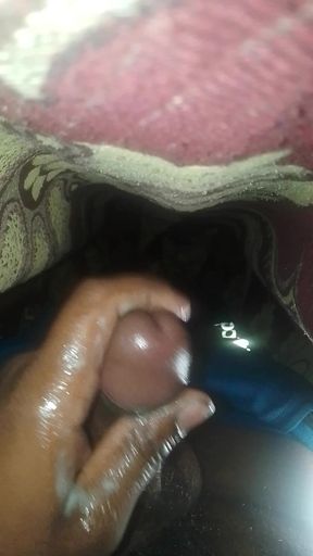 Indian Boy Masturbating Under the Blanket