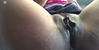 a blowjob in the car and a wet pussy