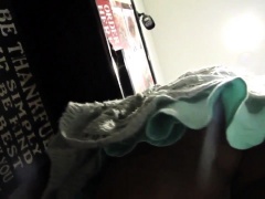 Desirable amateur girl with a splendid ass upskirt in public