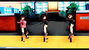 Cyborg Girls Dance Seductively in Anime Music Video