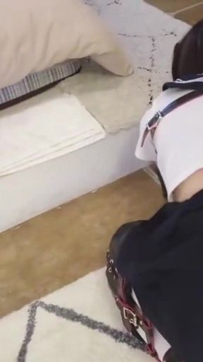 Mz14 - a Puppy Dressed in *** Clothes Is Restrained and Whipped.