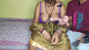 Huge Boobs Indian Milf Bhabhi Strips Saree and fucks with Devar Ji