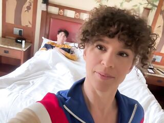 Stepmom & Stepson Secret Hotel Screw on Vacation - Caught Cheating