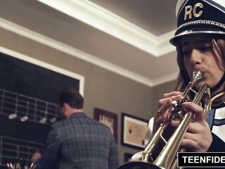 TEENFIDELITY Kristen Scott Blows Weenie Like a Trumpet