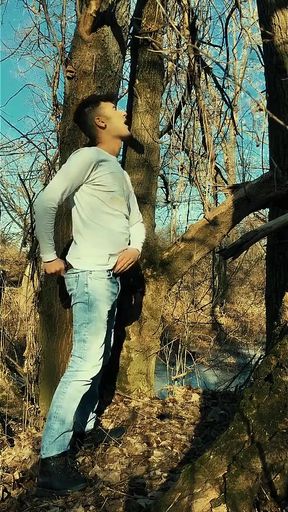 Skinny Twink Belly Is Growing Like Pregnant Outdoor - Belly Inflation