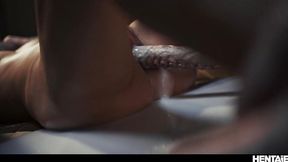 Hentai 3d Live Action - Cum Slut Gets Fucked & Creampied by Monster In Toilet Pipes