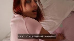 Slutty nanny fucks boss for a raise!