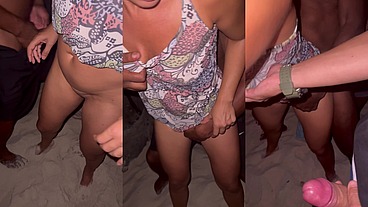 Belinha e sua busca por pirocas fez dogging na praia do Abricó