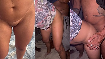 Belinha e sua busca por pirocas fez dogging na praia do Abricó