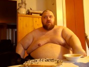 SSBHM Eating corndogs