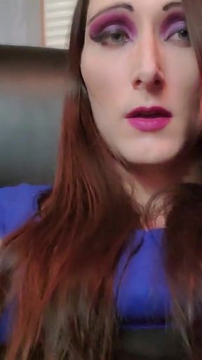 Stylish Trans Girl Makes You Eat Cum