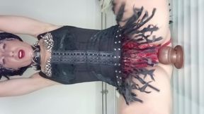 Spanish Crossdresser Riding Dick