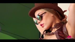 Gorgeous Girlfriend Steampunk Cosplay Turns into Amazing Sex (10 Min Trailer)