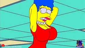 Busty Marge Simpson Sparks Hot Hentai Tryst in Steamy Animation