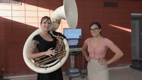 Keilani and Reagan Try Out the Sousaphone (MP4 - 1080p)