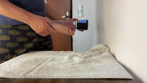 Big Dick Getting Sucked by the Suction of an Automatic Penis Pump