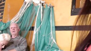 "Grandpas Wild Orgasm - Grandfather Fucks Teen Step-Daughter And Her Boyfriend"
