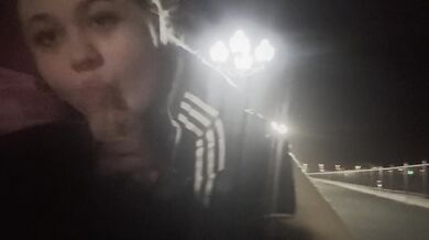 Risky Blowjob In Public