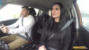 FULL ON Sexual Advances from MILF Examiner distracts Male Student - Fake Driving School