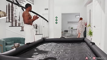 What a bday gift two women nuru massage