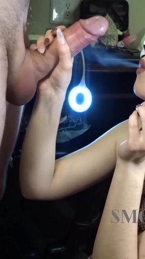 Unforgettable moment from &quot;Smoking fetish blowjob compilation - What does smoking fetishists do in their intimacy?&quot;