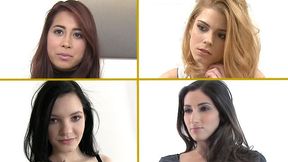 4 INCREDIBLE GIRLS EXPOSED on the Casting Couch - amateur orgasms and fucks from Sex AGENT