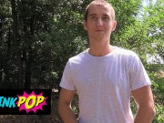 TWINKPOP - Cutie Took The Money And Sucked Cock For The Very First Time
