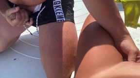 Italian MILF's Adventurous Solo Moment on a Pedal Boat