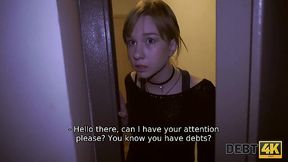 Teen Lassie fucks to pay for her debt