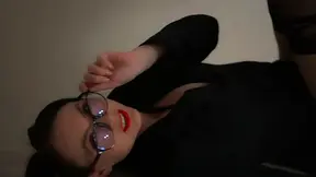 Nerdy dude gets a erect and rough anal pounding by his MATURE BABE