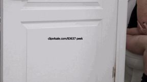 MESSED UP TOILET PEEP POV BUT GOOD ENOUGH FOR YOU TOILET SLAVES