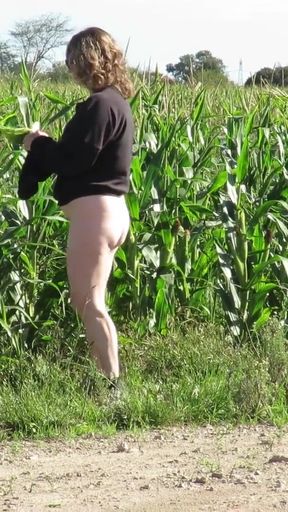 Patricia in Corn Field   Clip 2
