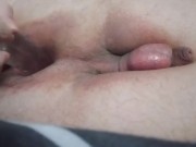 Transparent dildo ass fuck