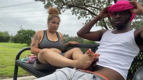 CUM 4 ME IN PUBLIC FOOTSIMP