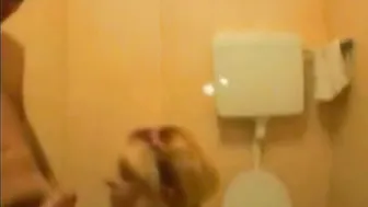 Young crossdresser sucks two older daddies in amateur threesome