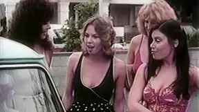 Amber Lynn, Tiffany Clark, Ashley Welles in vintage sex movie