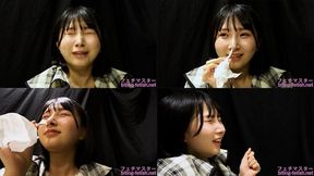 Kana Yura - CLOSE-UP of Japanese cute girl SNEEZING-