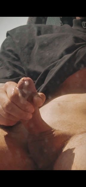 Big Dick Straight Guy Masturbates Outside (Caught Jerking Huge Cumshot)