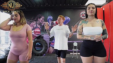 Personal trainer fucks busty and curvy friends