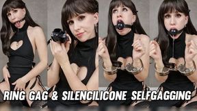 Pinkieneko - Ring Gag & Silencilicone Selfgagging (fullHD)