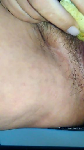 BBW Milf First Time Figging really horny   Clip 1