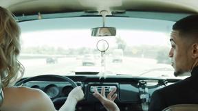 ”Passionate blonde Lily Labeau is getting rammed on the couch”