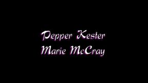 marie mccray takes pepper kester strap-on after ass eating
