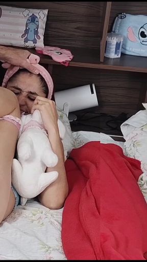 Stepfather makes a nighttime visit to his stepdaughters' room!   Clip 1